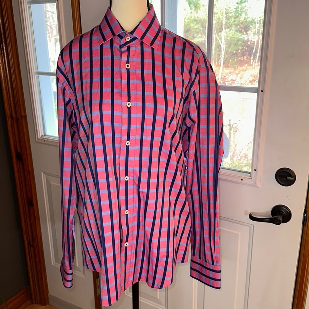 Bugatchi Uomo Plaid Button Up Shirt